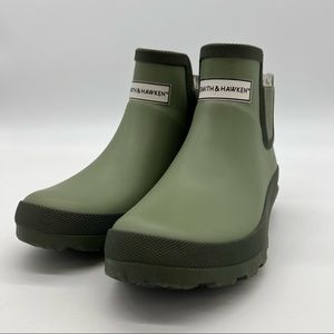 NWT Smith & Hawken Rubber Gardening Boots Green Size 7 Womens